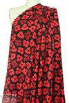 Abraham vintage couture silk jacquard - red/black