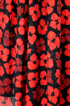 Abraham vintage couture silk jacquard - red/black