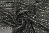 black/white specks yarn dyed doubleknit 1.66 yds