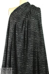 black/white specks yarn dyed doubleknit 1.66 yds