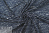 navy/white specks yarn dyed doubleknit .5 yds