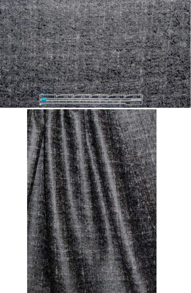 Ca1vin K. black/gray alpaca blend wool coating .66 yds