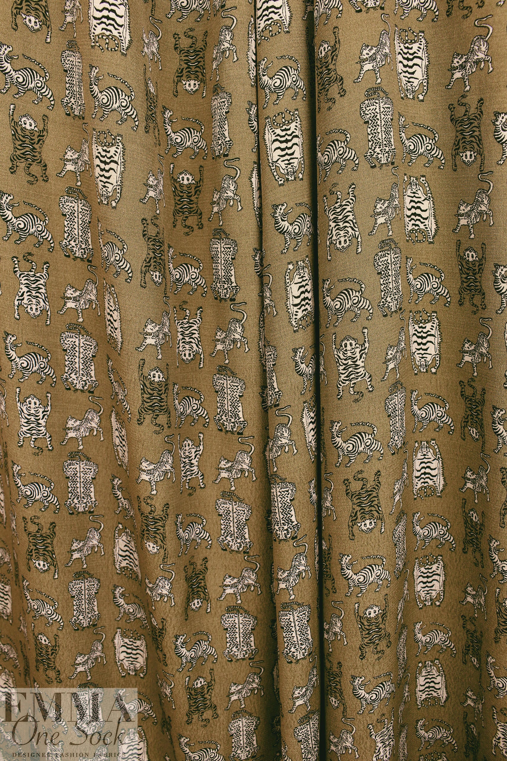 NY designer 'wild and quirky' drapey viscose crepe .75 yds
