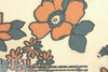 Italian stylized flowers applique' crepe sheer