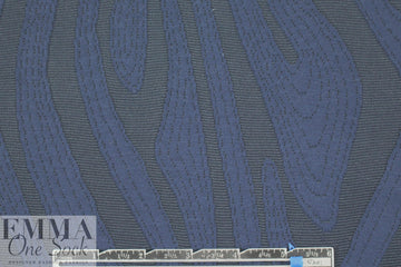 Italian applique'-look 2-ply doubleknit - navy  1.33 yds