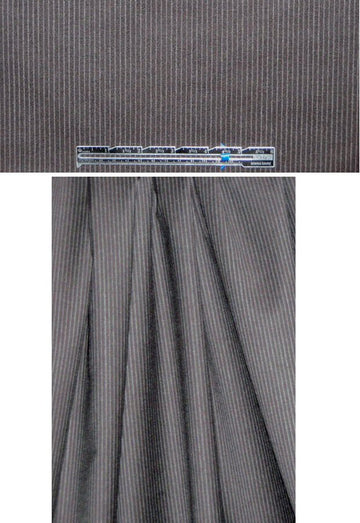 Armani black/gray thin stripe wool woven