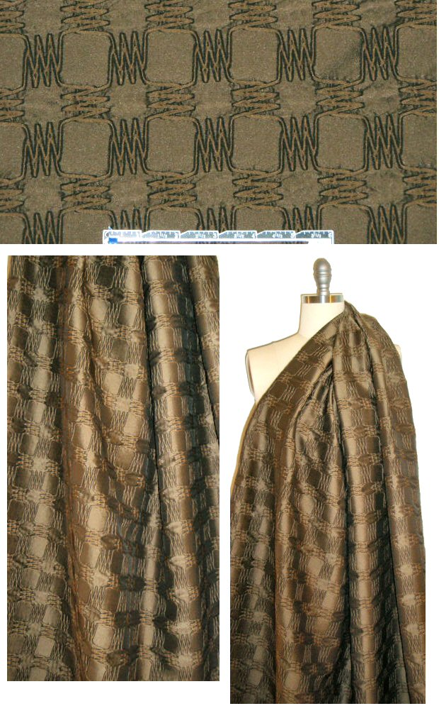 Armani bronze graphic jacquard brocade