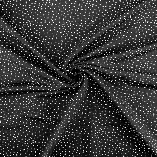 Dutch digital 'night sky' brushed French terry knit, Oeko-Tex cert.