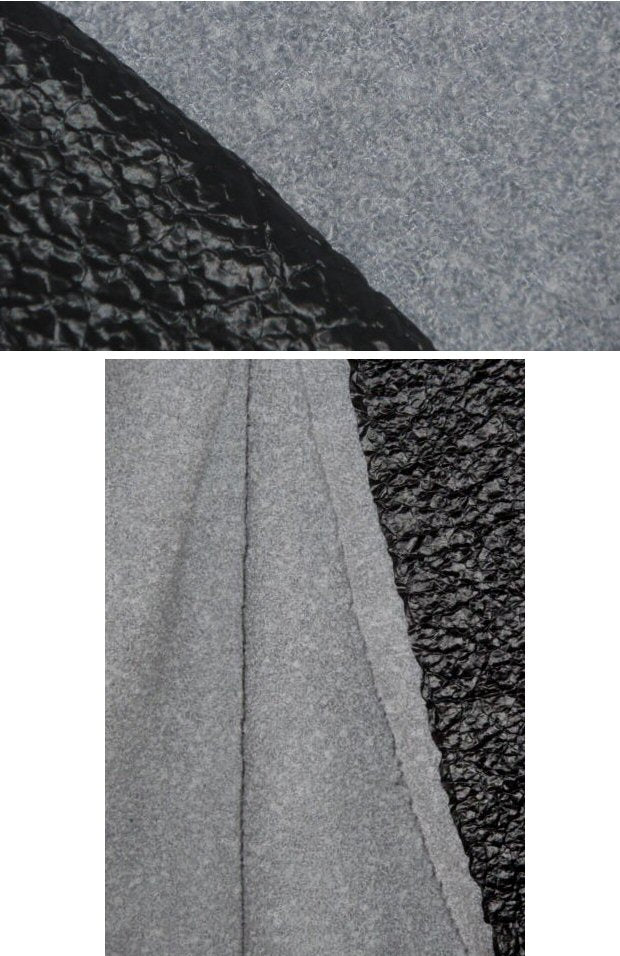 Italian wool boucle' crinkle-backed coating .75 yds