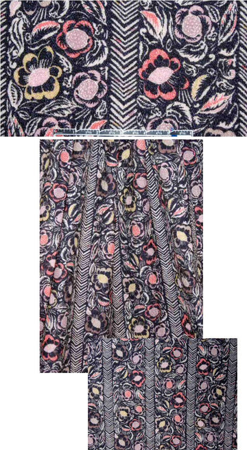 NY designer 2-ply printed novelty crepe - floral