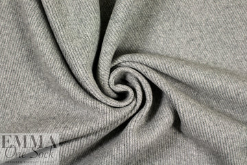 Italian backed sweater knit - light gray heather