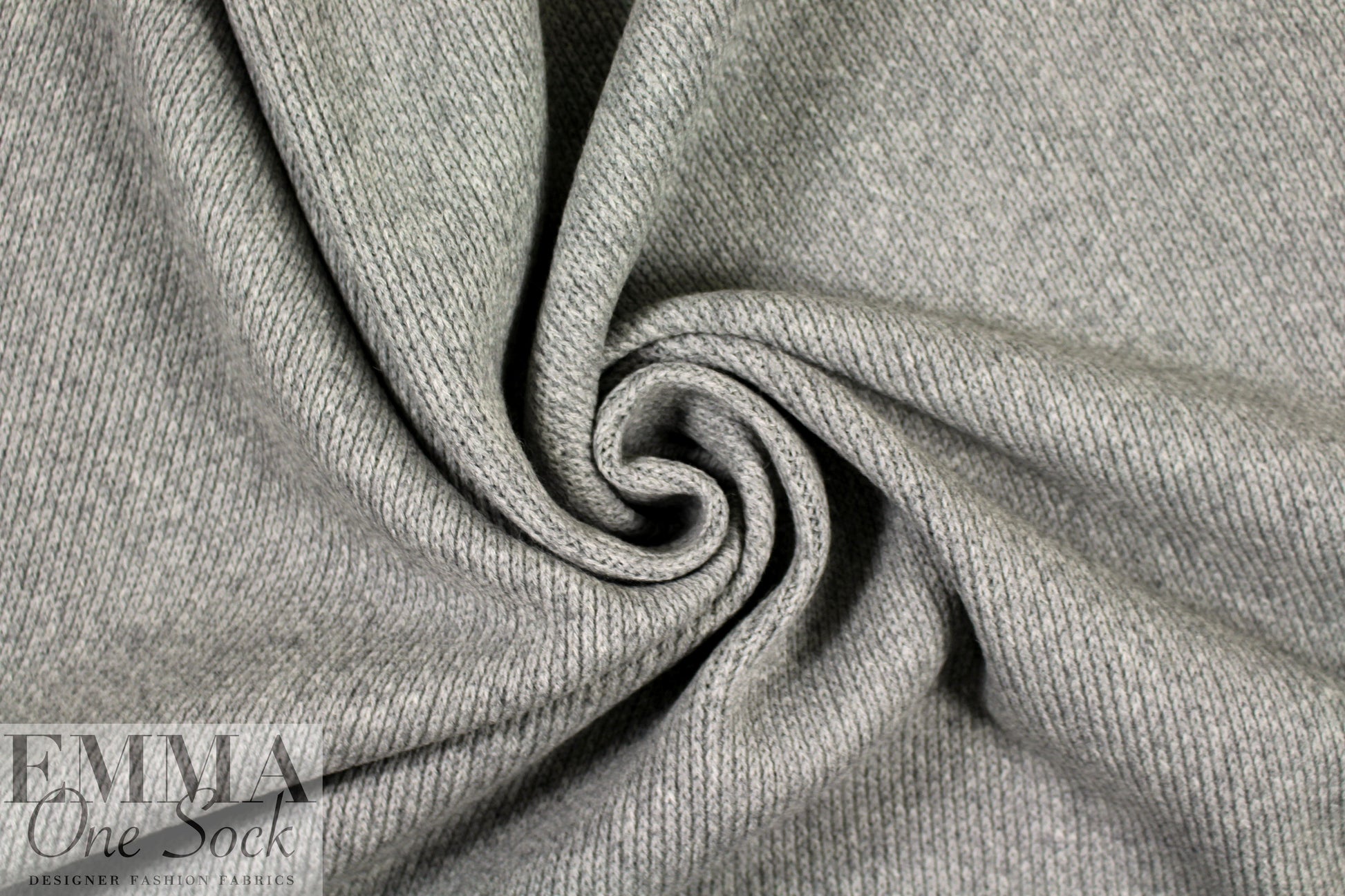 Italian backed sweater knit - light gray heather 1.25 yds