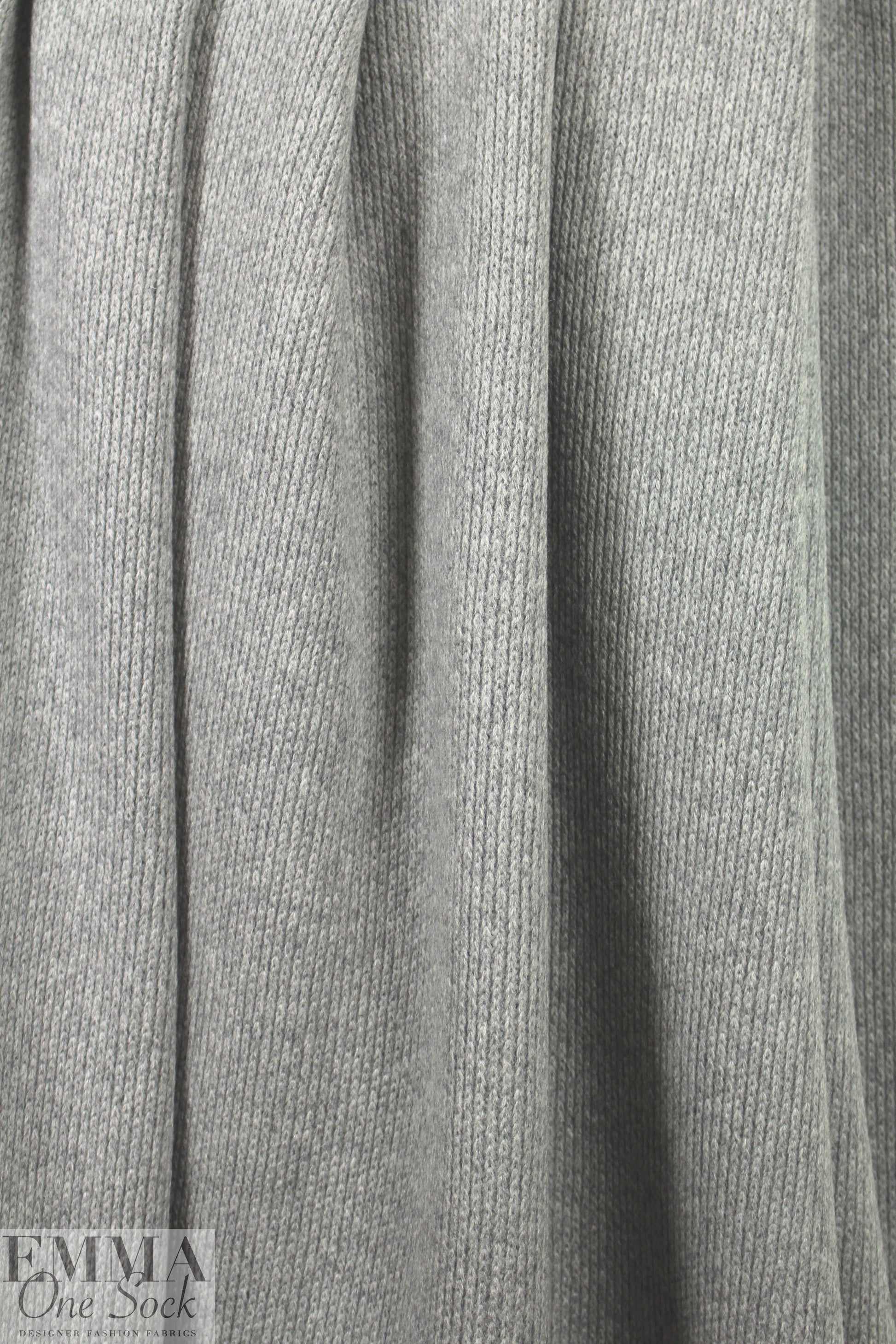 Italian backed sweater knit - light gray heather