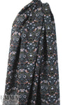 NY designer terracotta/slate viscose crepe backed woven