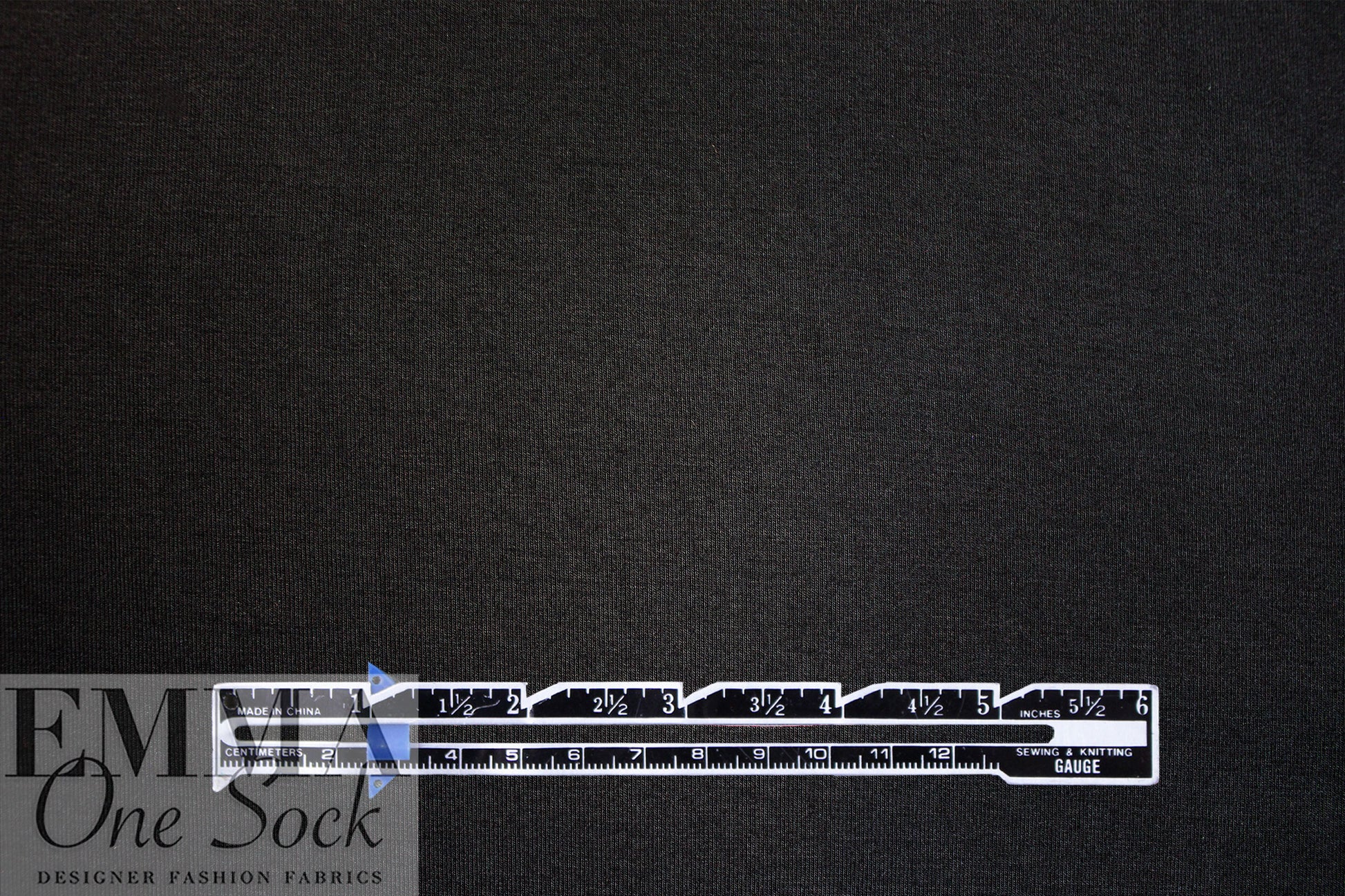 black Oeko-Tex bamboo/spandex 4-way jersey  .75 yds