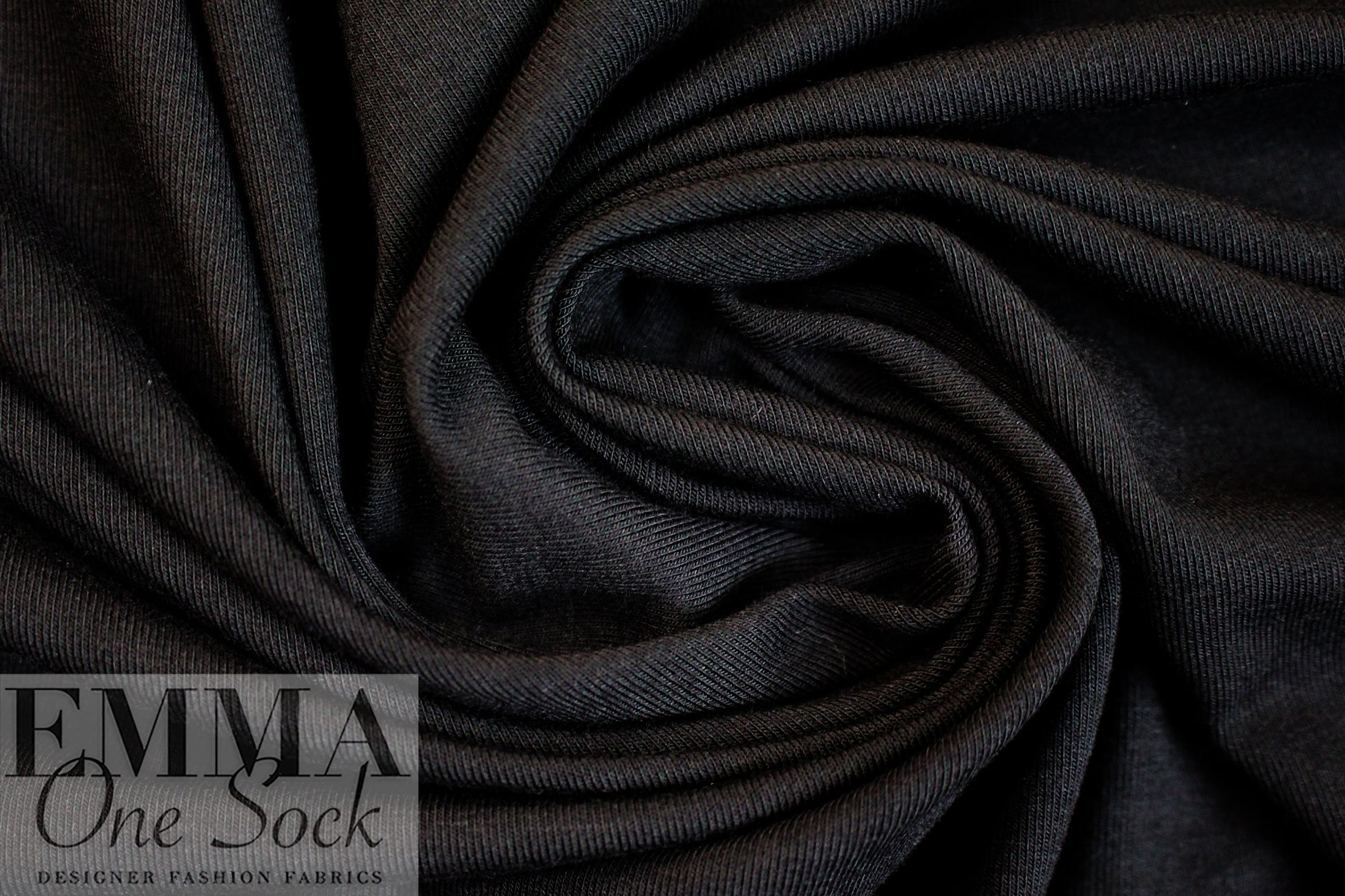 black Oeko-Tex bamboo/spandex 4-way jersey  2.5 yd