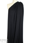 black Oeko-Tex bamboo/spandex 4-way jersey  .75 yds