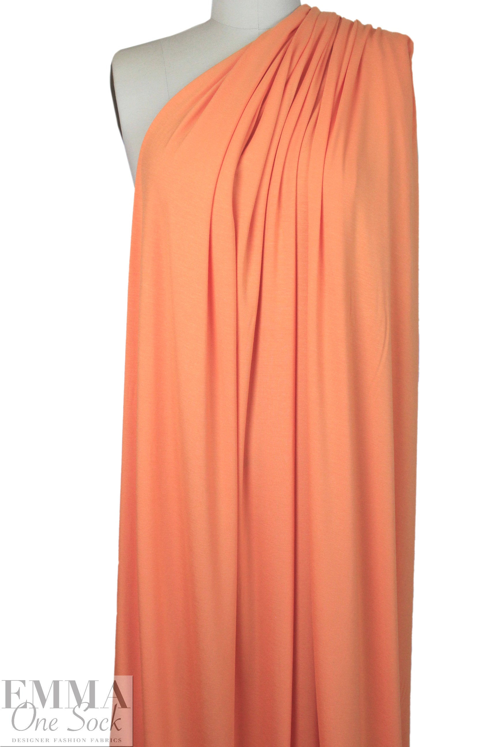 melon Oeko-Tex bamboo/spandex 4-way jersey  1.5 yd