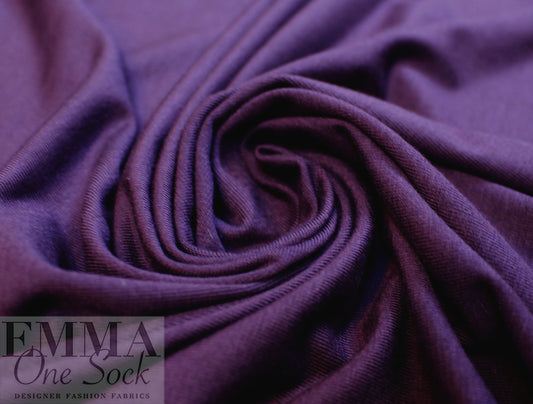 dark plum Oeko-Tex bamboo/spandex 4-way jersey  2 yds