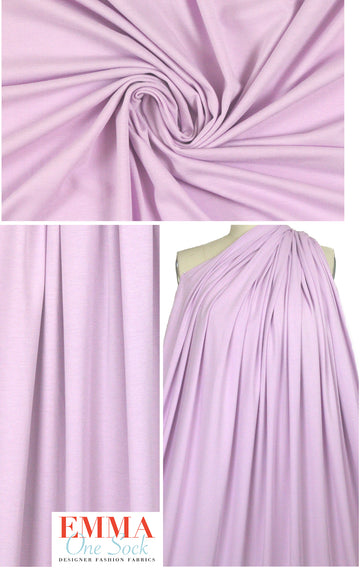 bamboo/cotton/spandex jersey - lilac pink