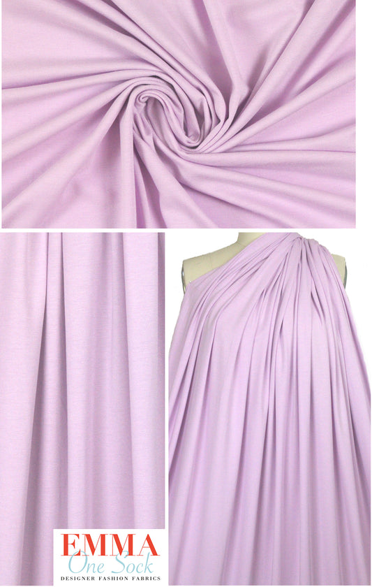 bamboo/cotton/spandex jersey - lilac pink 1.66 yds
