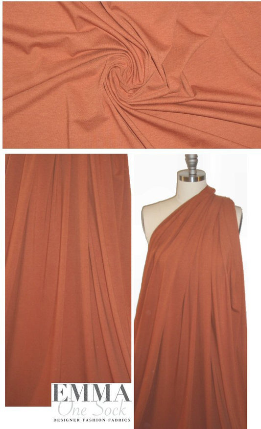 bamboo/cotton/spandex jersey - cinnamon .75 yds