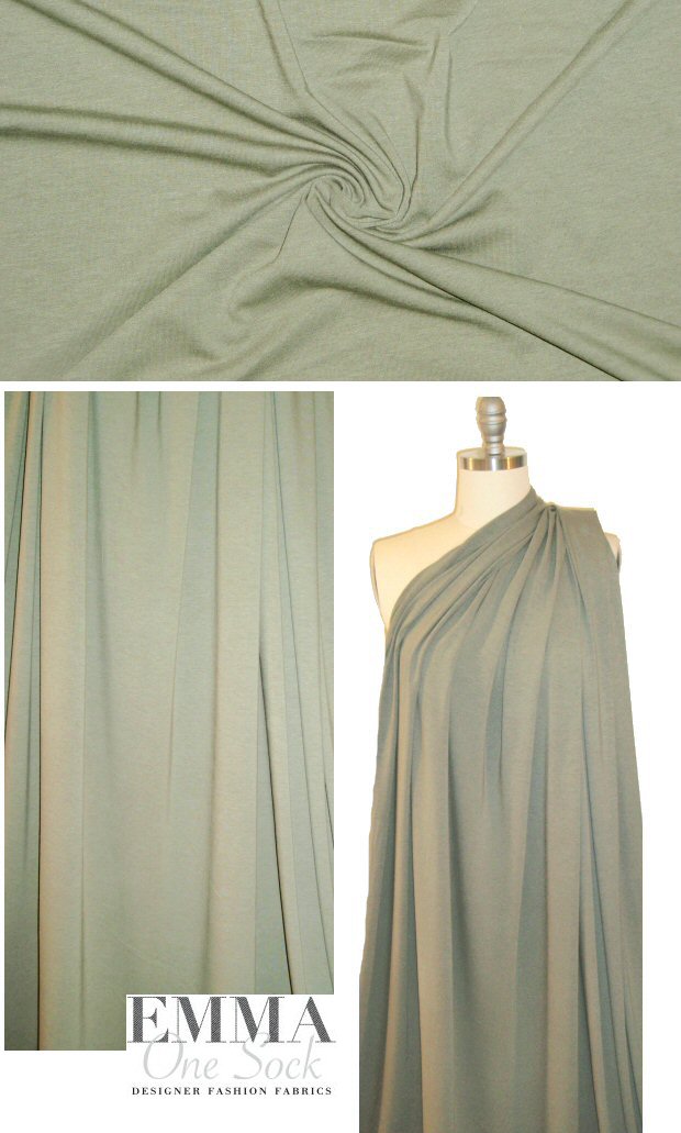 bamboo/cotton/spandex jersey - seagrass 1.5 yd