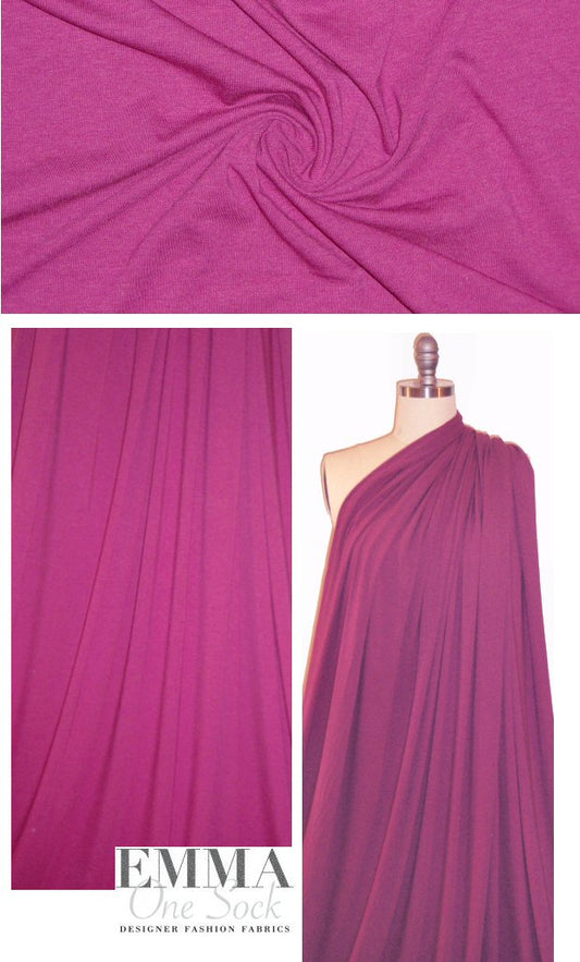 bamboo/cotton/spandex jersey - magenta