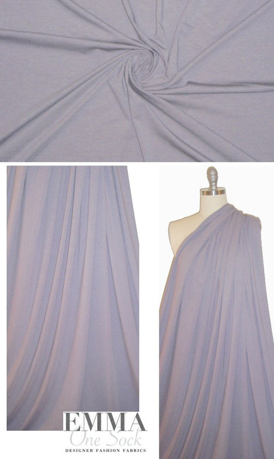 bamboo/cotton/spandex jersey - wisteria-gray 1.25 yds
