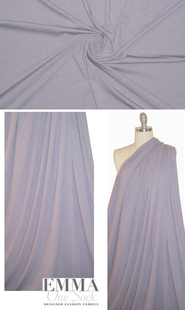 bamboo/cotton/spandex jersey - wisteria-gray 1 yard