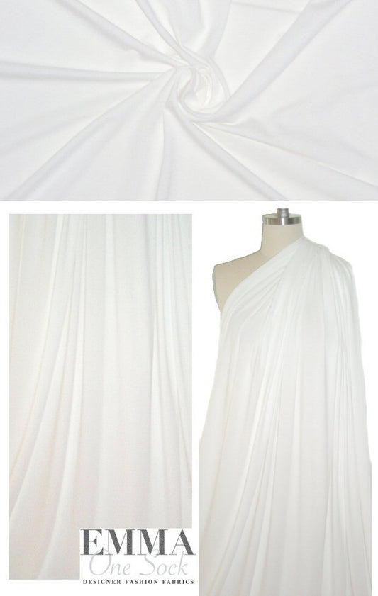 bamboo/cotton/spandex jersey - natural white