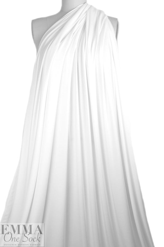 optic white Oeko-Tex bamboo/spandex 4-way jersey  1.5 yd