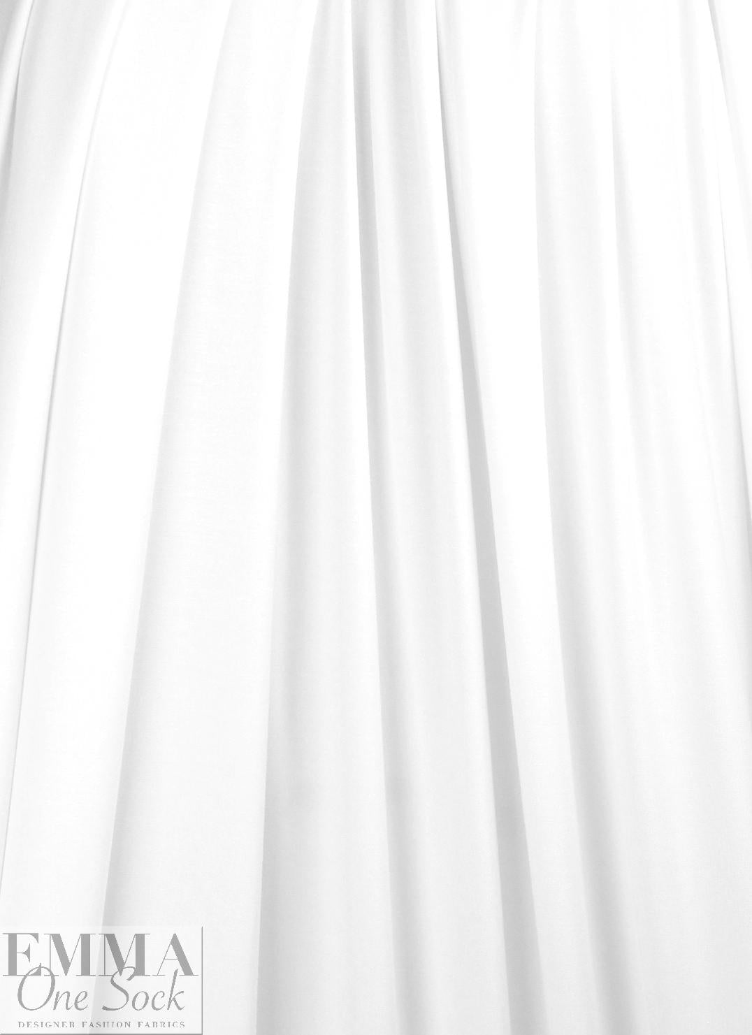 optic white Oeko-Tex bamboo/spandex 4-way jersey  3 yds