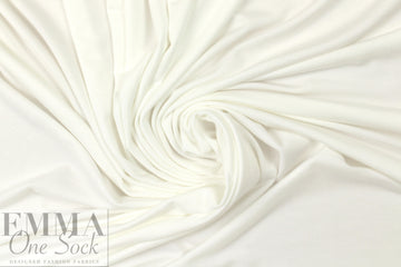 creamy ivory Oeko-Tex bamboo/spandex 4-way jersey  1.5 yds