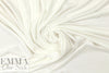 creamy ivory Oeko-Tex bamboo/spandex 4-way jersey  1 yard