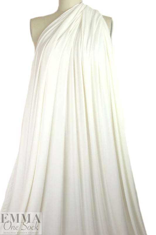creamy ivory Oeko-Tex bamboo/spandex 4-way jersey  1.625 yds