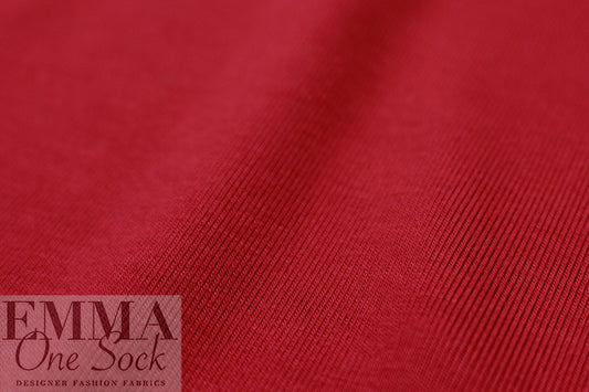 classic red Oeko-Tex bamboo/spandex 4-way jersey  .5 yds