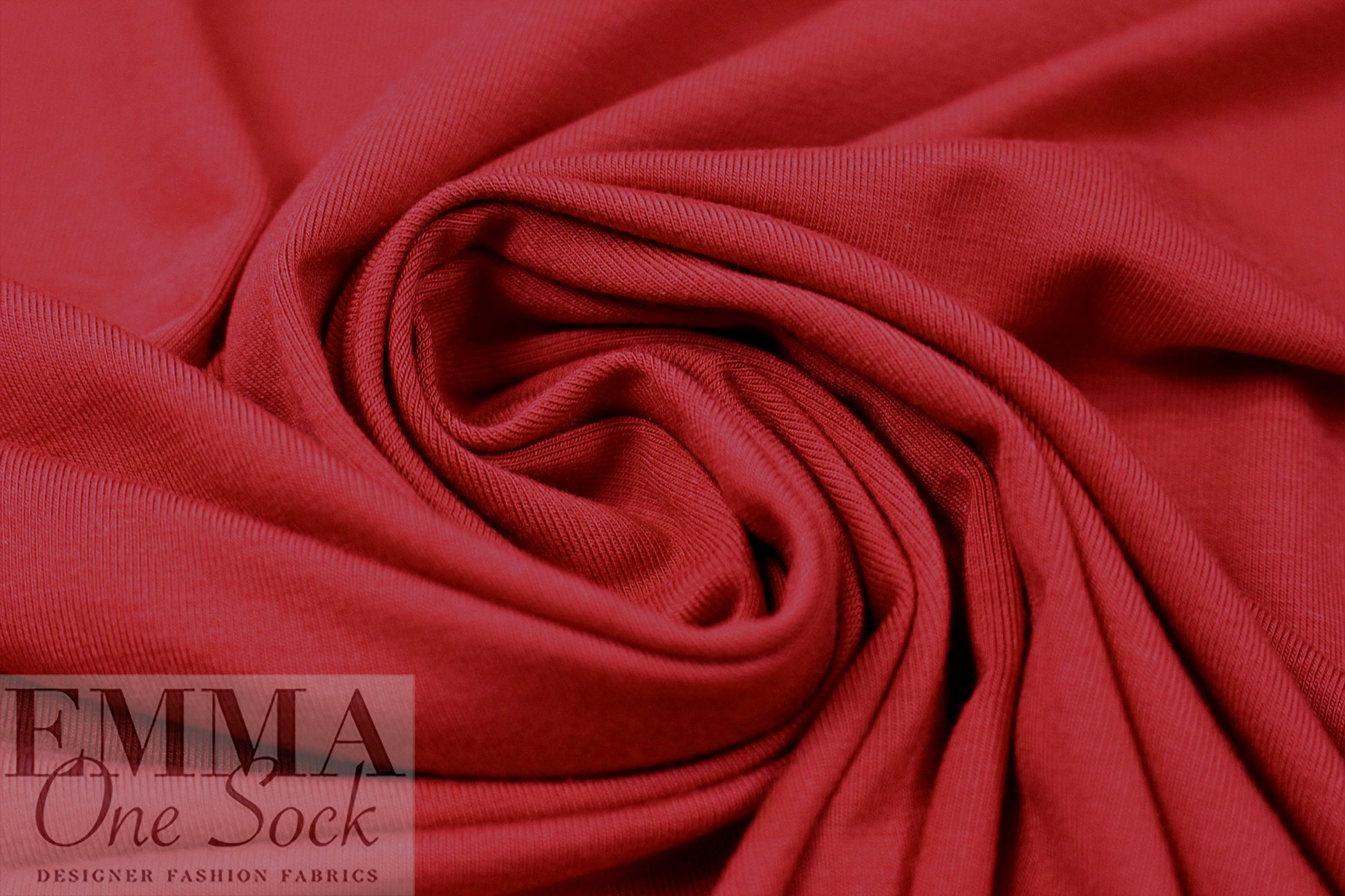 classic red Oeko-Tex bamboo/spandex 4-way jersey  2 yd