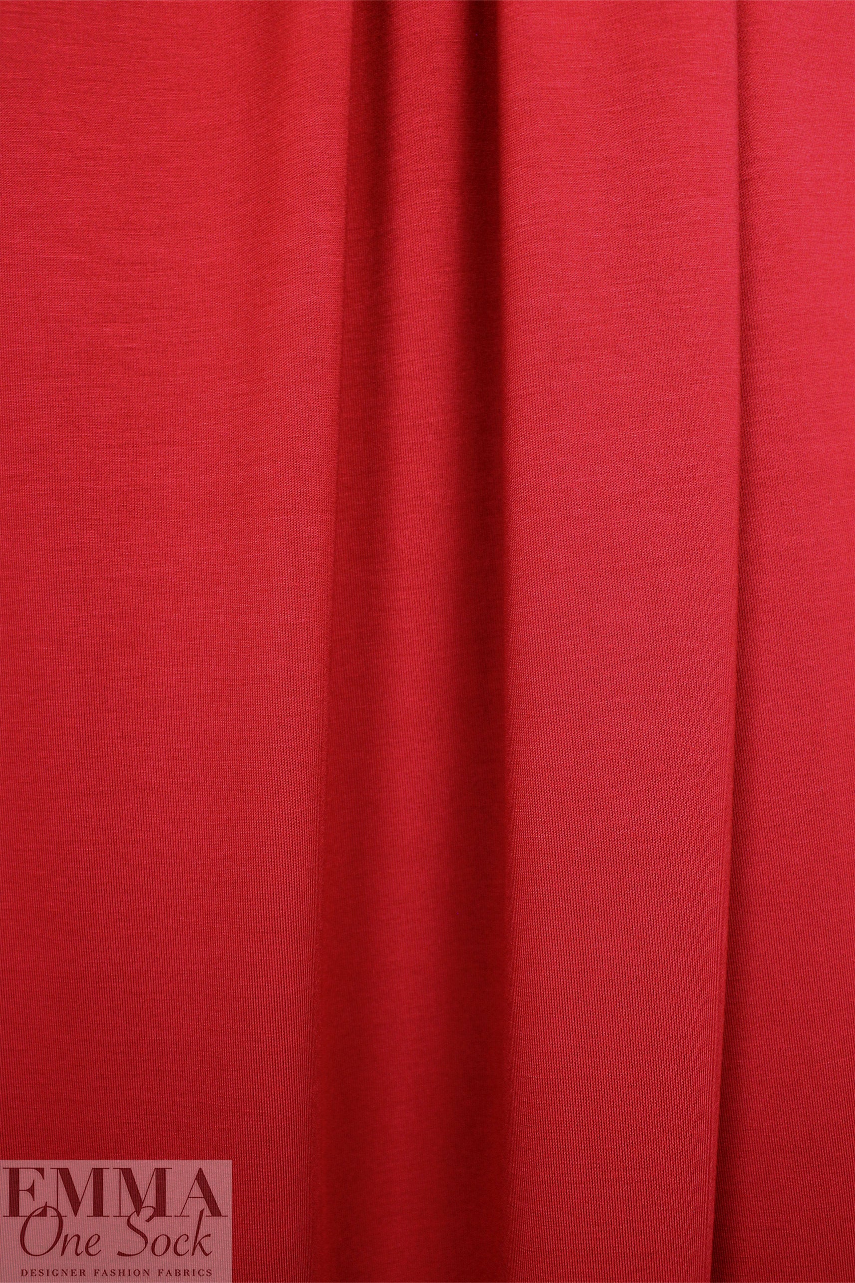 classic red Oeko-Tex bamboo/spandex 4-way jersey  .75 yds