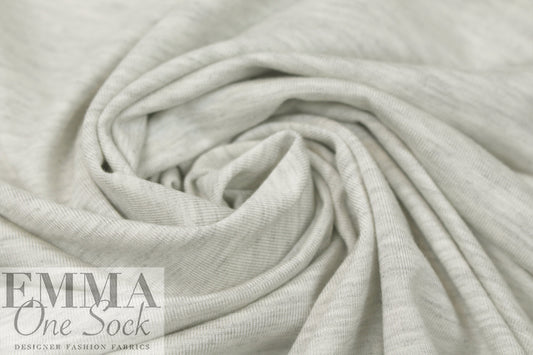 light gray mix Oeko-Tex bamboo/spandex 4-way jersey  2 yd