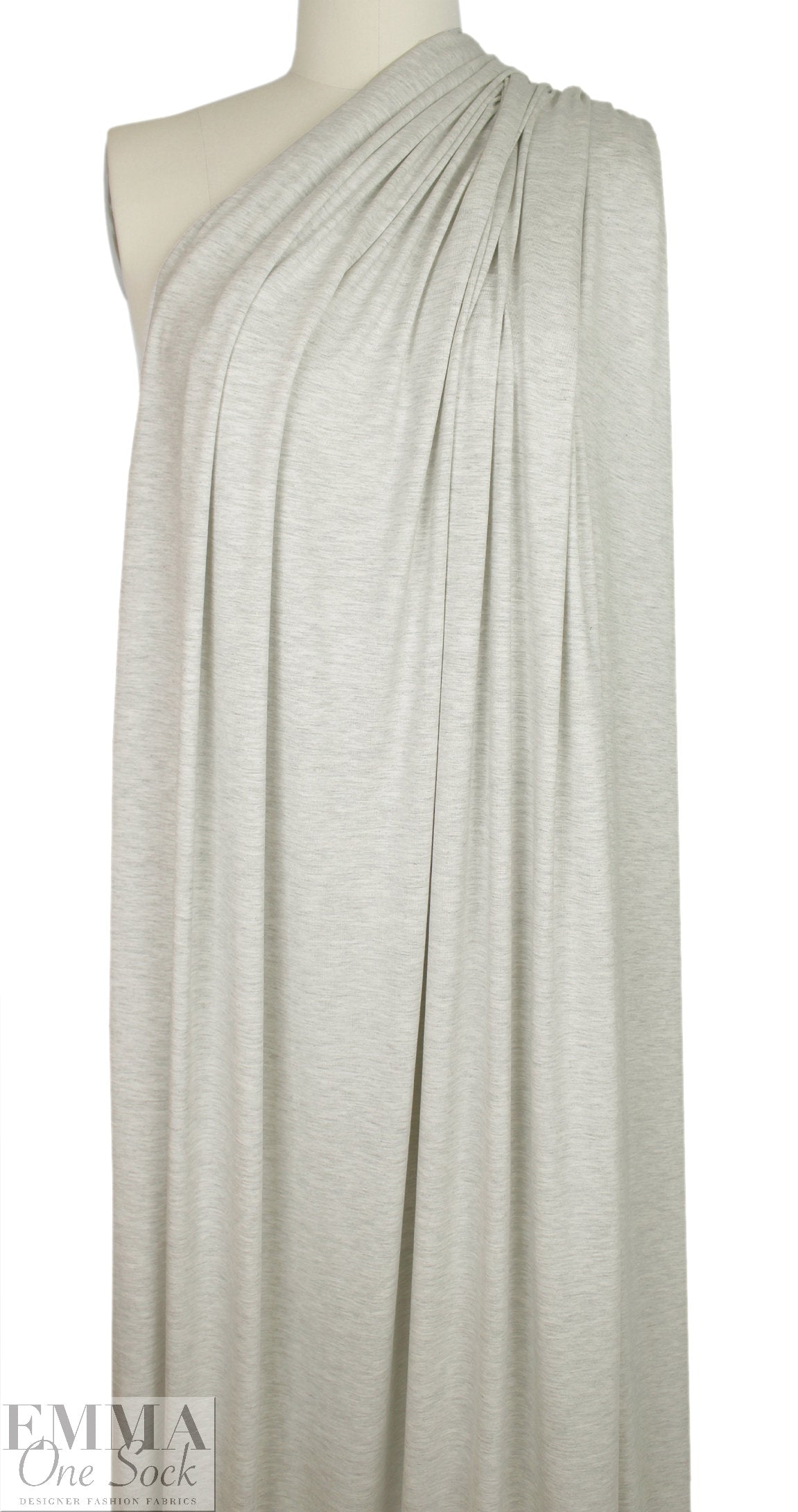 light gray mix Oeko-Tex bamboo/spandex 4-way jersey  1.66 yd