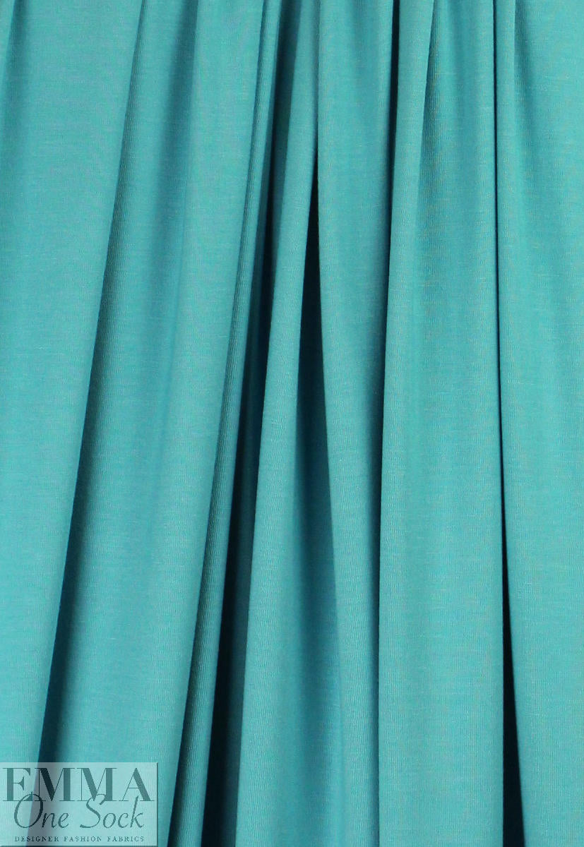 blue mist Oeko-Tex bamboo/spandex 4-way jersey  .625 yds