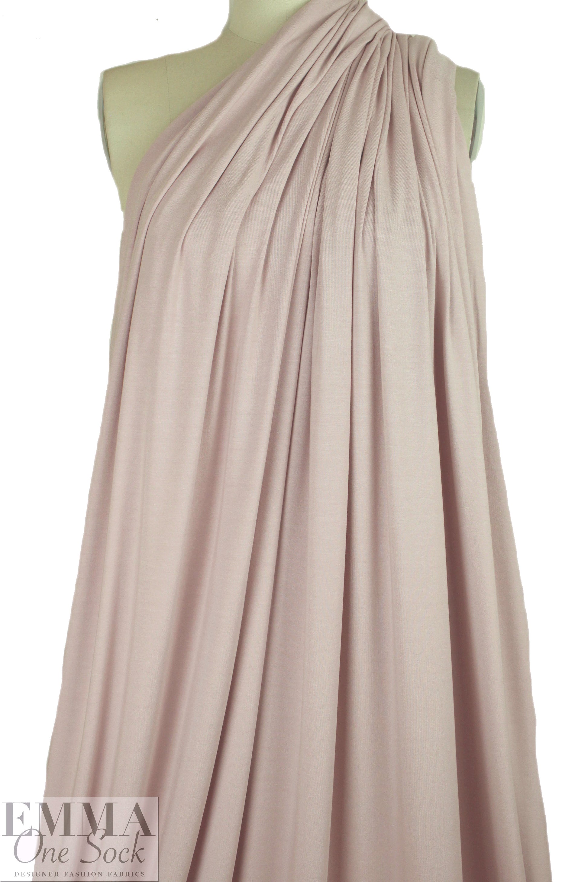 dusty blush Oeko-Tex bamboo/spandex 4-way jersey  .5 yds