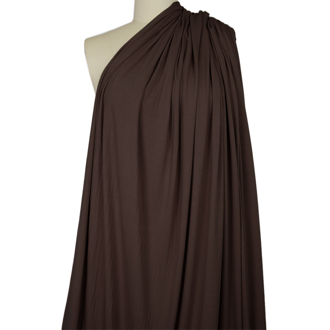 bamboo/spandex 4-way jersey, Oeko-Tex Cert/ - chocolate 1.75 yds
