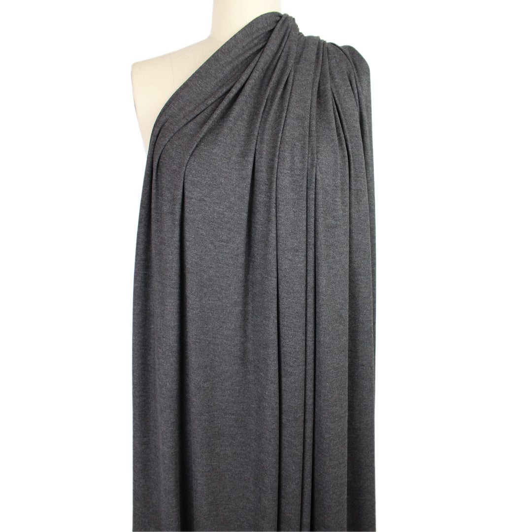 bamboo/spandex 4-way jersey, Oeko-Tex Cert/ - dark charcoal