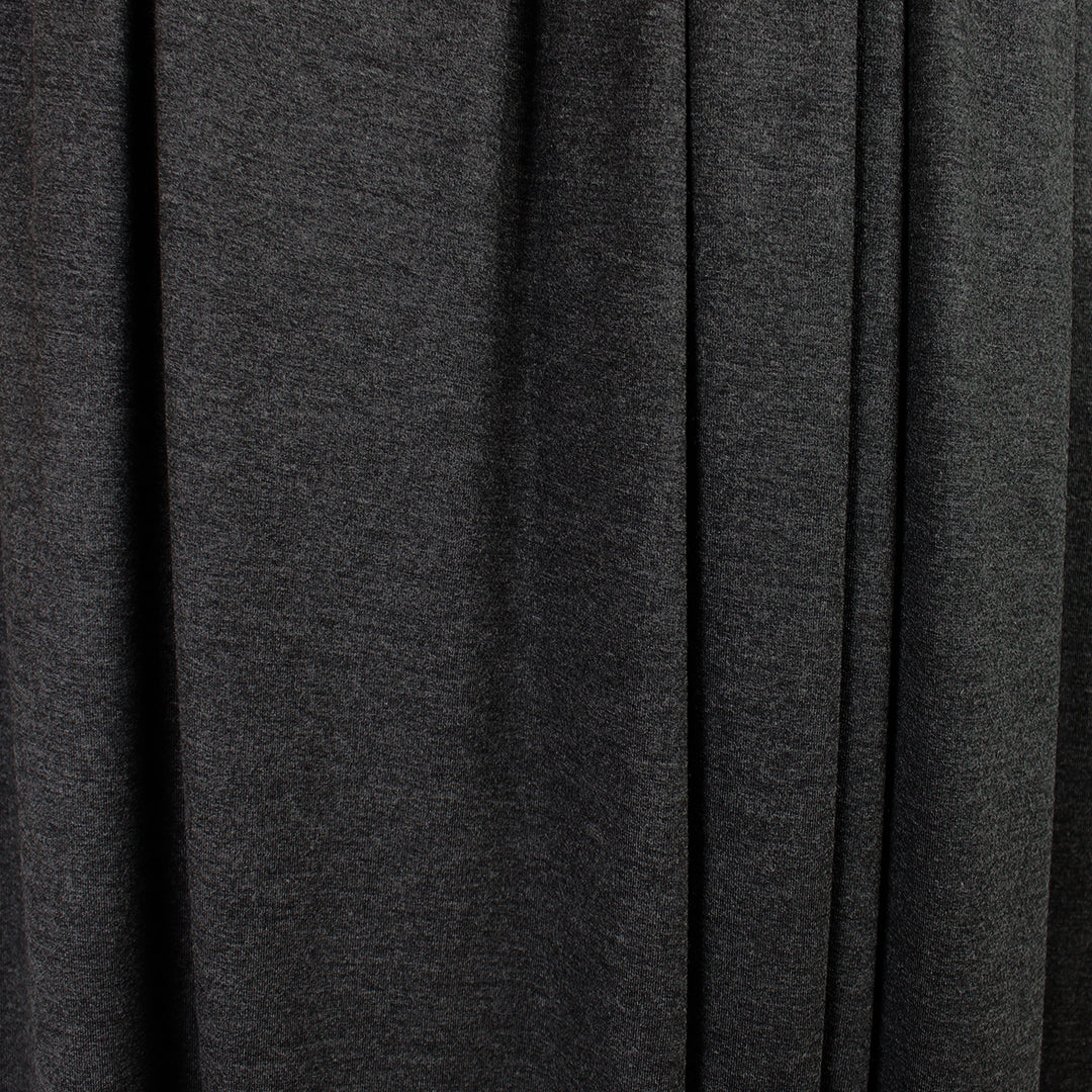 bamboo/spandex 4-way jersey, Oeko-Tex Cert/ - dark charcoal 2.25 yds