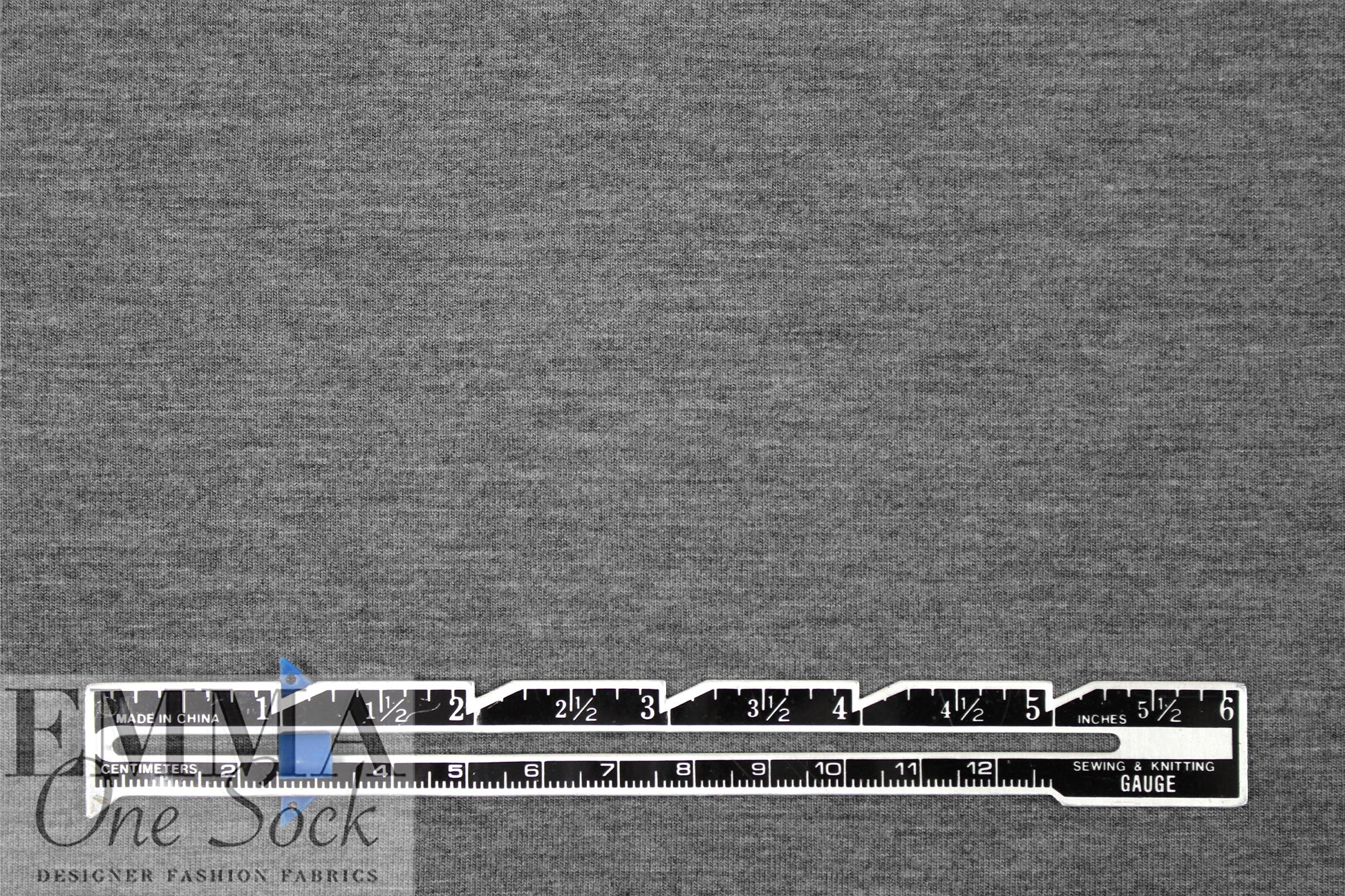 med. gray heather Oeko-Tex bamboo/spandex 4-way jersey  1.75 yd