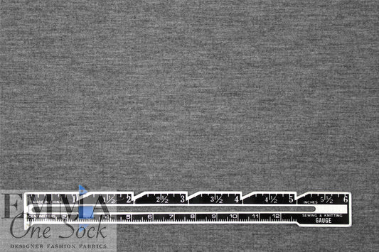 med. gray heather Oeko-Tex bamboo/spandex 4-way jersey  1.875 yd