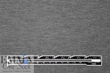 med. gray heather Oeko-Tex bamboo/spandex 4-way jersey  .5 yds