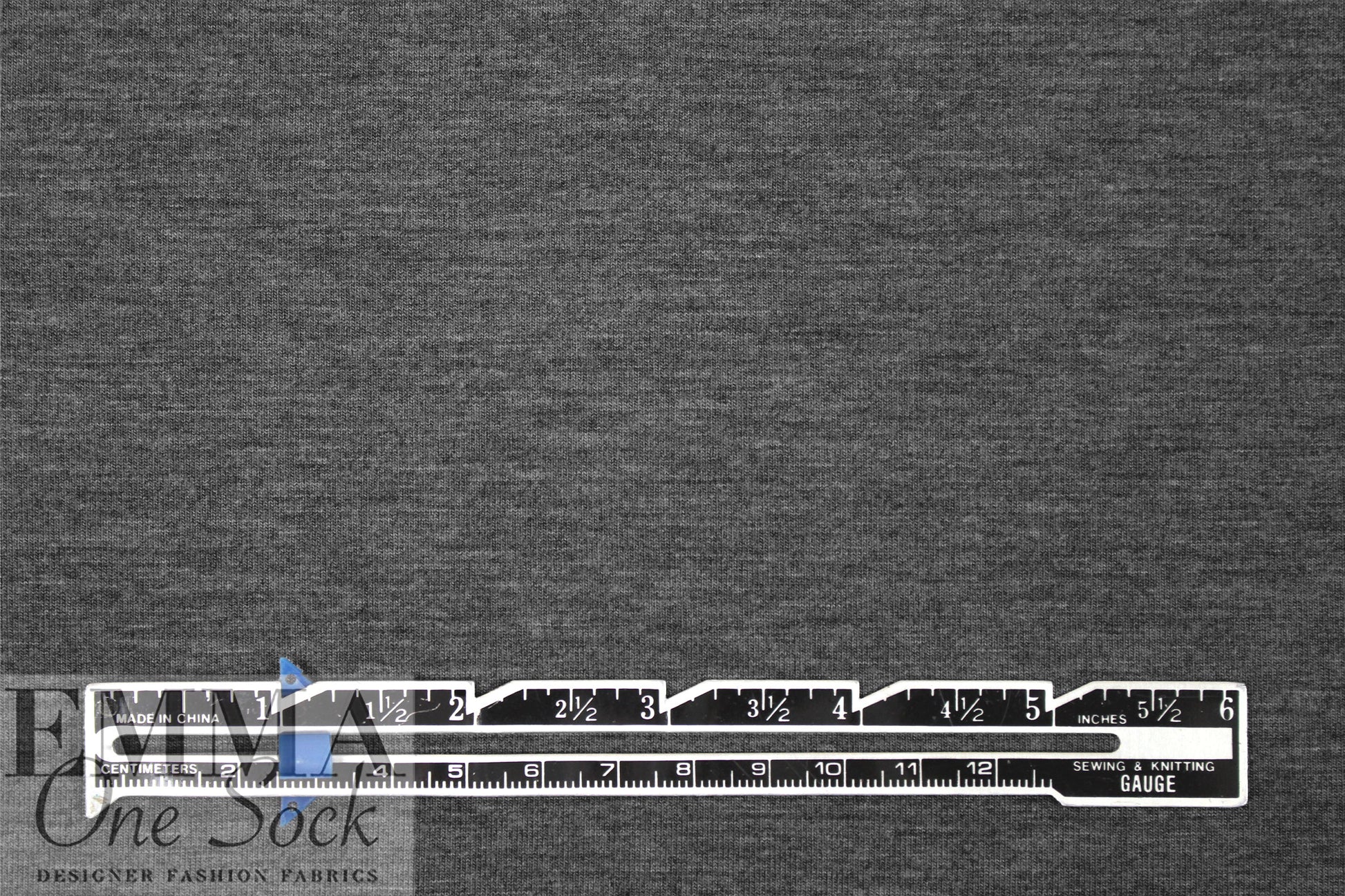 dark gray heather Oeko-Tex bamboo/spandex 4-way jersey  1.4 yd